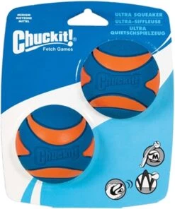 Chuckit! Chuckit Ultra Squeaker Ball Medium ø 6 Cm 2 - Pack -Merkloos Winkel 1003x1200 3