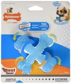 Nylabone Flexi Voor Honden Puppy Teething X Bone Beef Tot 11 Kg -Merkloos Winkel 1017x1200 2