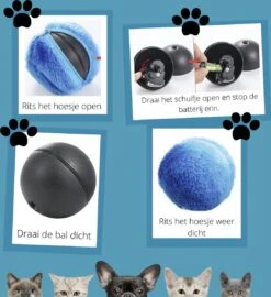 Merkloos Magic Roller Ball – Honden Speelgoed – Kattenspeeltjes - Honden Speeltjes - Kattenspeelgoed - INCLUSIEF BATTERIJ -Merkloos Winkel 1096x1200 3