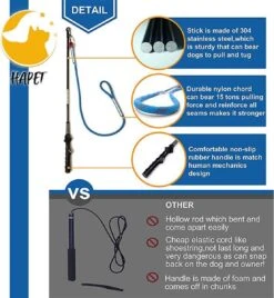 CF Pack - Hond Buitenspeelgoed Actief Behendigheid Touw Dog Flirt Pole Flirtpole Toy Tug Tease Wand Non-Bungee Cord Dog Toy For Fun Obedience Training Extandable Toy Honden Speelgoed Hondenspeelgoed Behendigheidspeelgoed -Merkloos Winkel 1107x1200 1