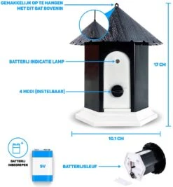 Vulpes Pets® Anti Blaf Apparaat Pro - Anti Blafband Voor Alle Honden - Luxe Hondentrainer - Diervriendelijk & Zonder Schok - Inclusief 9V Batterij - Waterbestendig - Ophangbaar - Instelbare Ultrasone Niveauregeling - 4 Standen -Merkloos Winkel 1111x1200