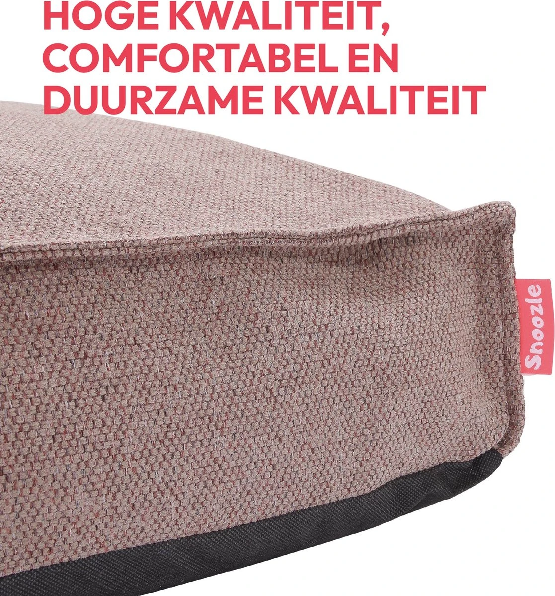 Snoozle Orthopedische Hondenmand - Zacht En Luxe Hondenkussen - Hondenbed - Wasbaar - Hondenmanden - 80 X 55 Cm - Desert Pink 11 Snoozle Orthopedische Hondenmand - Zacht En Luxe Hondenkussen - Hondenbed - Wasbaar - Hondenmanden - 80 X 55 Cm - Desert Pink - Afbeelding 9