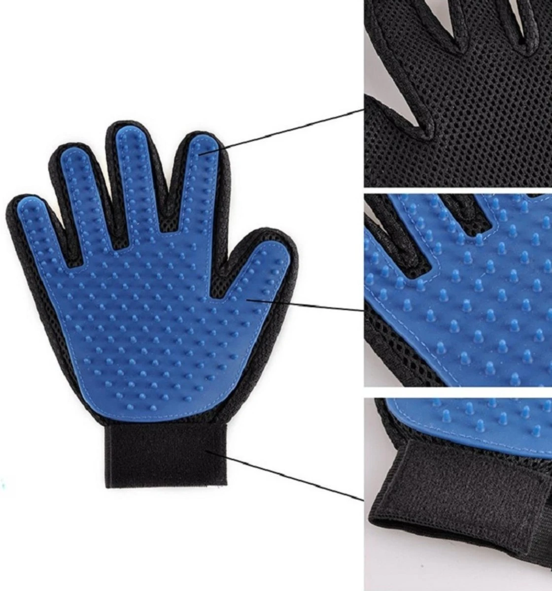 Vacht Verzorgingsborstel Voor Huisdieren - Blauw - LimitedDeals - Voor Honden Katten Konijnen Paarden - Tevens Massage Handschoen Voor Dieren! - Goed Voor De Verzorging Van De Vacht 8 Vacht Verzorgingsborstel Voor Huisdieren - Blauw - LimitedDeals - Voor Honden Katten Konijnen Paarden - Tevens Massage Handschoen Voor Dieren! - Goed Voor De Verzorging Van De Vacht - Afbeelding 6