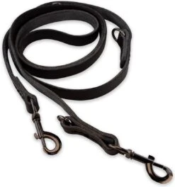 Multifunctionele Hondenriem - 220cm - Volledig Zwart - Leren Hondenriem - 100% Volnerfleer - Hondenriem Leer -Merkloos Winkel 1121x1200 3