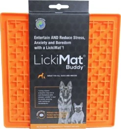 Lickimat Buddy - Voermat - Slow Feeder - 20 Cm - Oranje -Merkloos Winkel 1127x1200 3