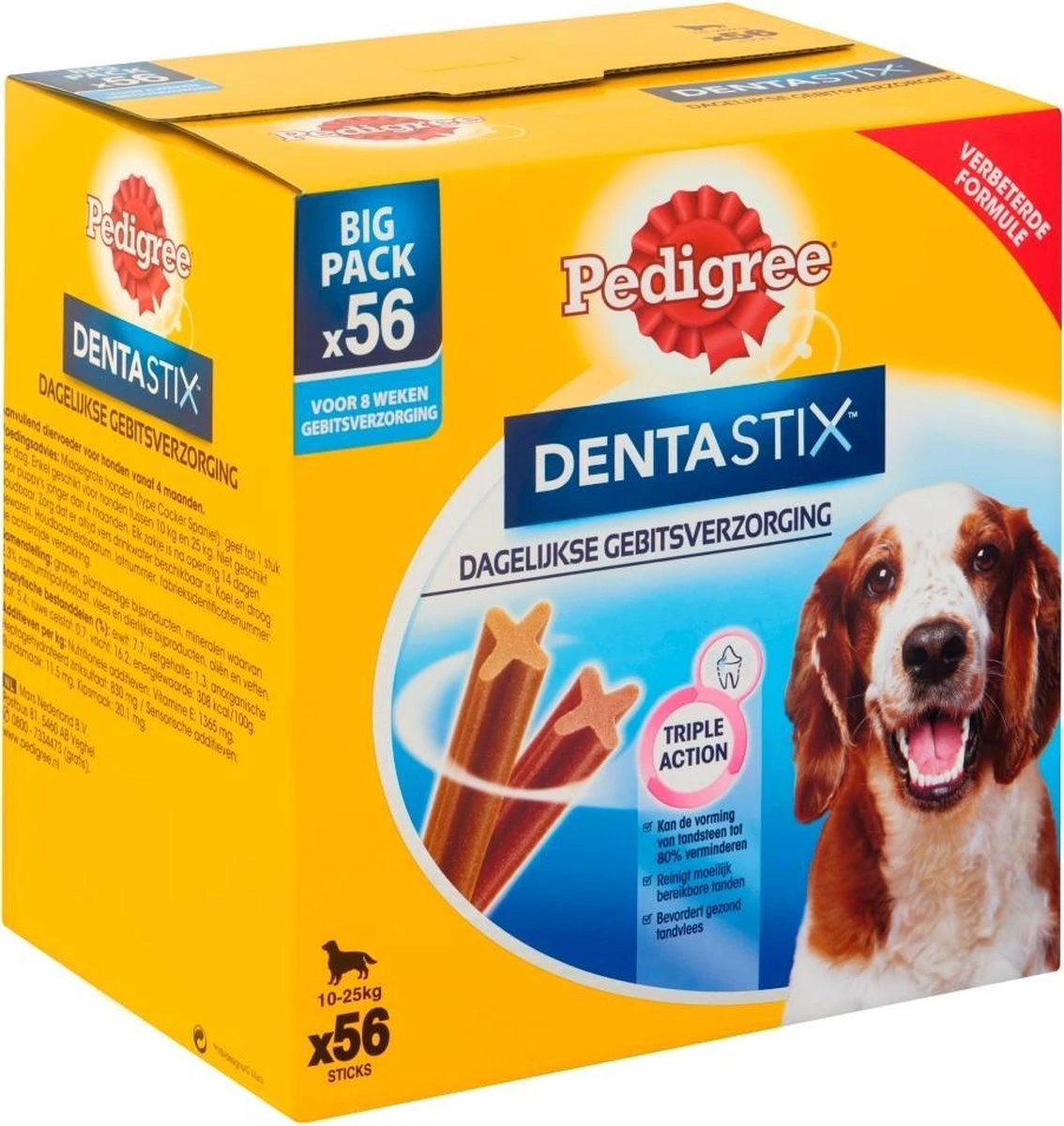 Pedigree Dentastix Kauwstaven - Gebitsverzorgende Hondensnacks - Medium - 56 Stuks 8 Pedigree Dentastix Kauwstaven - Gebitsverzorgende Hondensnacks - Medium - 56 Stuks - Afbeelding 6