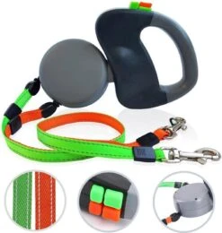 Merkloos Dubbele Hondenriem Voor Twee Honden - Grijs - Tot 22 Kg (per Hond) - 300 Cm -Merkloos Winkel 1139x1200 4