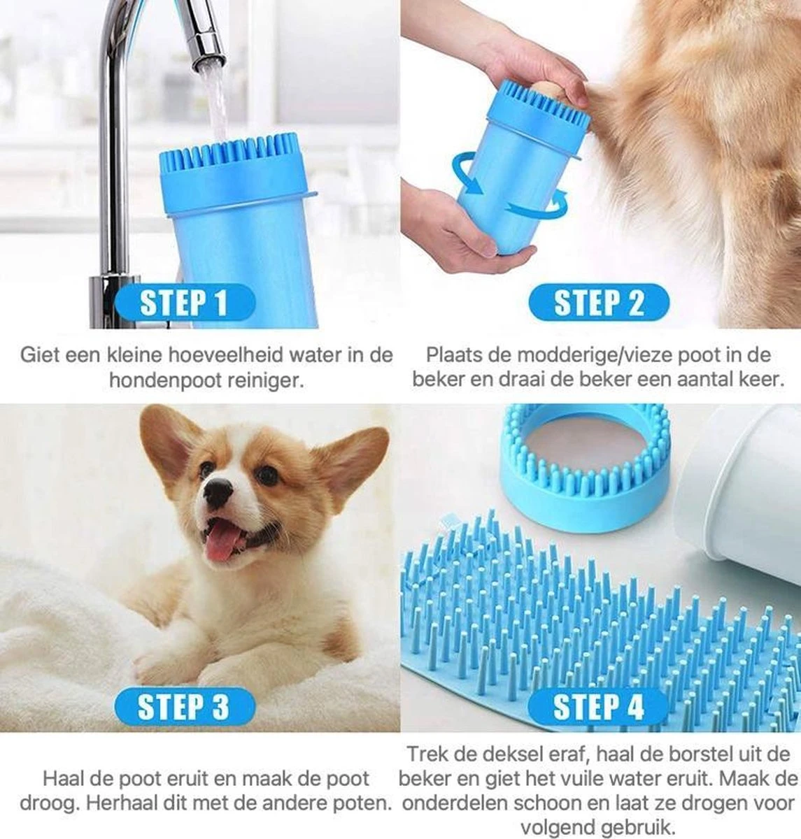 Merkloos 2 In 1 Hondenpoten Reiniger - Hondenborstel - Borstel Hond / Kat - Hondenpoot Reiniger - Huisdier Poot Wassen - Borstel - Hondenverzorging - Verzorging Hond - Honden Wassen - Schoonmaak Borstel - Kattenborstel 4 Merkloos 2 In 1 Hondenpoten Reiniger - Hondenborstel - Borstel Hond / Kat - Hondenpoot Reiniger - Huisdier Poot Wassen - Borstel - Hondenverzorging - Verzorging Hond - Honden Wassen - Schoonmaak Borstel - Kattenborstel - Afbeelding 2