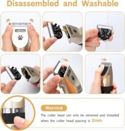 Nobleza Dieren Tondeuse Set - 4 Opzetkammen - Draadloos - Voor Huisdieren Katten & Honden -Merkloos Winkel 1147x1200 1