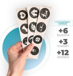 KENN® Hondenpraatknoppen - 6 Stuks - Inclusief Speelmatten - Dog Buttons - Hondenspeelgoed - Opneembare Praatknoppen - Hondentraining - Interactief Hondenspeelgoed -Merkloos Winkel 1149x1200 6