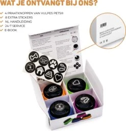 Vulpes Pets® PRO Praatknop Voor Honden - Dogbuttons - Laat Uw Huisdier Spreken - Hondenspeelgoed - Honden Training - Incl. E-Book & Trainingsstickers 17 Vulpes Pets® PRO Praatknop Voor Honden - Dogbuttons - Laat Uw Huisdier Spreken - Hondenspeelgoed - Honden Training - Incl. E-Book & Trainingsstickers -Merkloos Winkel 1153x1200 2
