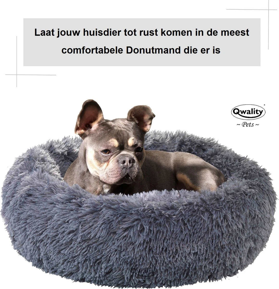 Hondenmand Donut – 70 Cm - Honden Mand – Pluche – Fluffy – Extra Zacht - Kattenmand - Hondenkussen – Kattenkussen – Bed - Wasbaar Met Rits – Hondenmanden – Rond – Bank – Grijs - Qwality 8 Hondenmand Donut – 70 Cm - Honden Mand – Pluche – Fluffy – Extra Zacht - Kattenmand - Hondenkussen – Kattenkussen – Bed - Wasbaar Met Rits – Hondenmanden – Rond – Bank – Grijs - Qwality - Afbeelding 6