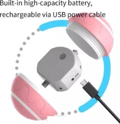 Merkloos Slimme Interactieve Zelf Rollende Bal Voor Honden - 3 Speelmodi - Honden Speelgoed - Hondenspeeltjes - USB Oplaadbaar - Met Afstandsbediening - Intelligente Automatische Roterende Waterproof Led Bal Met Afstandsbediening - Oranje -Merkloos Winkel 1161x1200 5