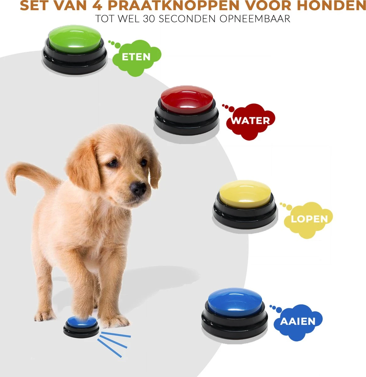 Praatknop Hond - Honden Praatknop - Dog Buttons - Hondenspeelgoed Intelligentie - Dogbuttons - Hondenspeelgoed - Praatknop Voor Honden - Honden Training 5 Praatknop Hond - Honden Praatknop - Dog Buttons - Hondenspeelgoed Intelligentie - Dogbuttons - Hondenspeelgoed - Praatknop Voor Honden - Honden Training - Afbeelding 3