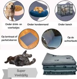 XXL Puppy Training Pad - Plasmat - Zwart - 104 X 104 Cm - Hondentoilet - Herbruikbaar - Wasbaar -Merkloos Winkel 1167x1200 4
