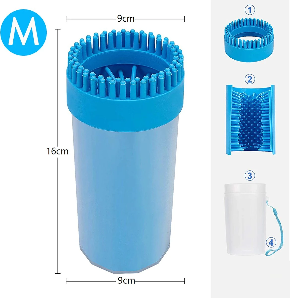 Hondenpoten Reiniger - Hondenkam - Hondenborstel - Snel Eenvoudig En Comfortabel 6 Hondenpoten Reiniger - Hondenkam - Hondenborstel - Snel Eenvoudig En Comfortabel - Afbeelding 4