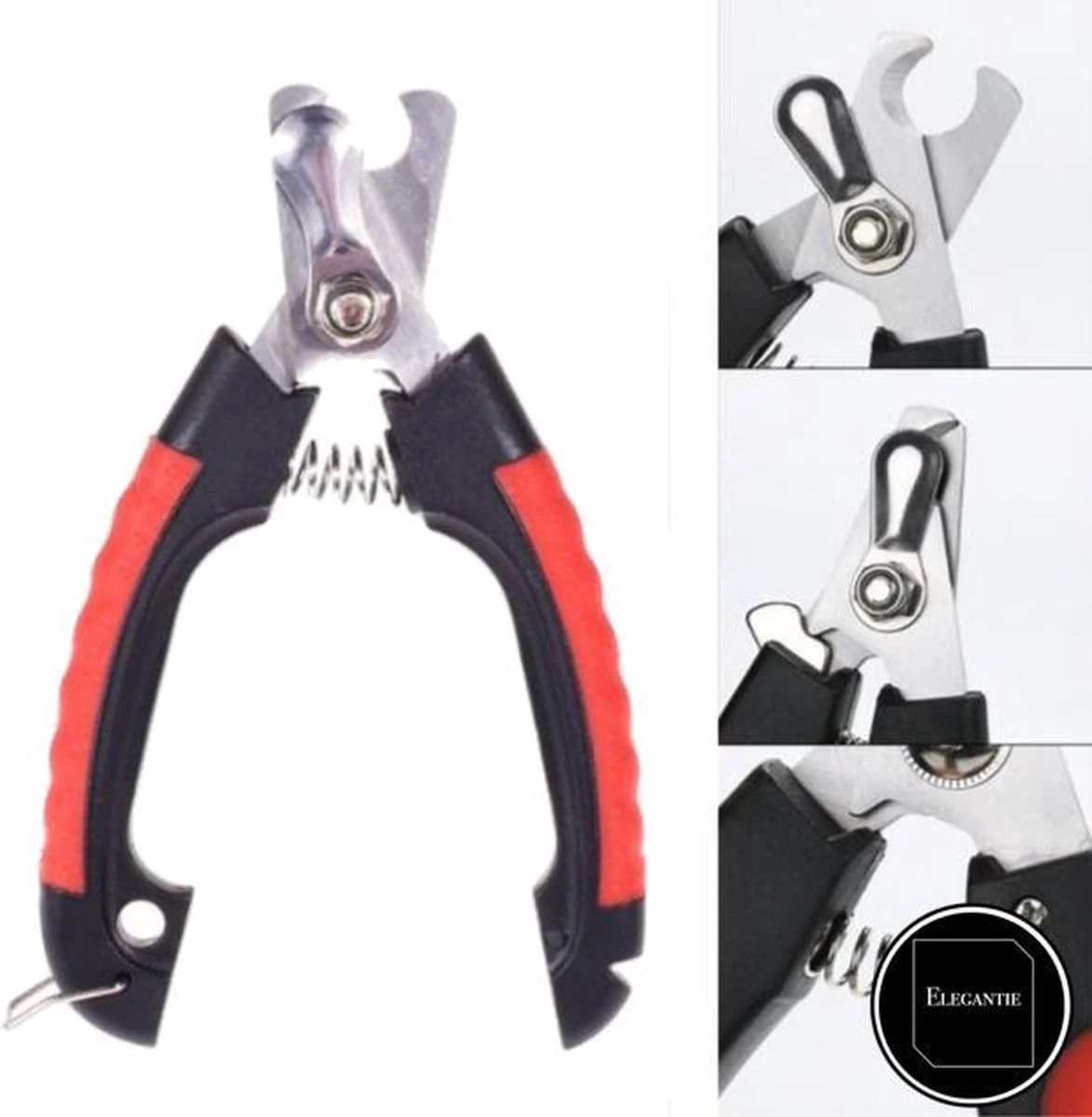 ElegaPet Professionele Nagelknipper Hond L - Rood Zwart - Dier - Nageltang Met Veiligheidsstop Nagelschaar 6 ElegaPet Professionele Nagelknipper Hond L - Rood Zwart - Dier - Nageltang Met Veiligheidsstop Nagelschaar - Afbeelding 4