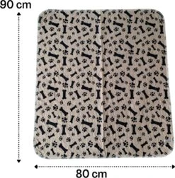 Sharon B - Puppy Training Pad - Plasmat - Beige Met Botjesprint - 80x90 Cm - Hondentoilet - Herbruikbaar - Wasbaar -Merkloos Winkel 1176x1200 3