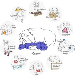 Beeztees Worstjes+Touw - Hondenspeelgoed - Vinyl - 65x5,5x3,5 Cm -Merkloos Winkel 1178x1200 28