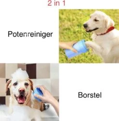 Fuzly - Hondenpoot Reiniger - + Handdoek - Hondenborstel - Hondenverzorging - Verzorging Hond - Hond Wassen - Blauw -Merkloos Winkel 1181x1200 1