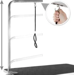 Tectake- Trimtafel Met Lus - Tafelhoogte: 76 Cm - Zwart / Grijs - 402892 -Merkloos Winkel 1185x1200 1