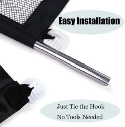 Merkloos ACE Pets – Oprolbaar Hondenrek Voor Binnen - Traphekje Hond Zonder Boren - Veiligheidshek Deurhekje - 180 X 72 Cm - Zwart -Merkloos Winkel 1185x1200 6