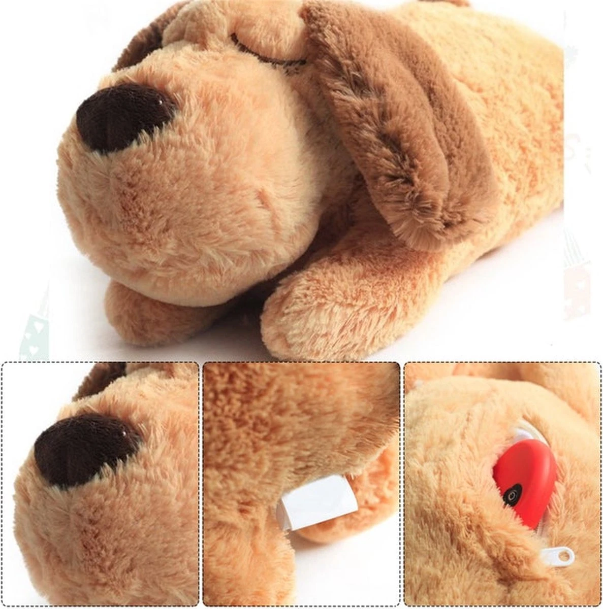 Knuffel Met Hartslag 2023 Voor Puppy's - Zacht Speelgoed - Hondenknuffel Met Hartslag - Wonderknuffel Snuggle Puppy - Knuffel Hond 10 Knuffel Met Hartslag 2023 Voor Puppy's - Zacht Speelgoed - Hondenknuffel Met Hartslag - Wonderknuffel Snuggle Puppy - Knuffel Hond - Afbeelding 8
