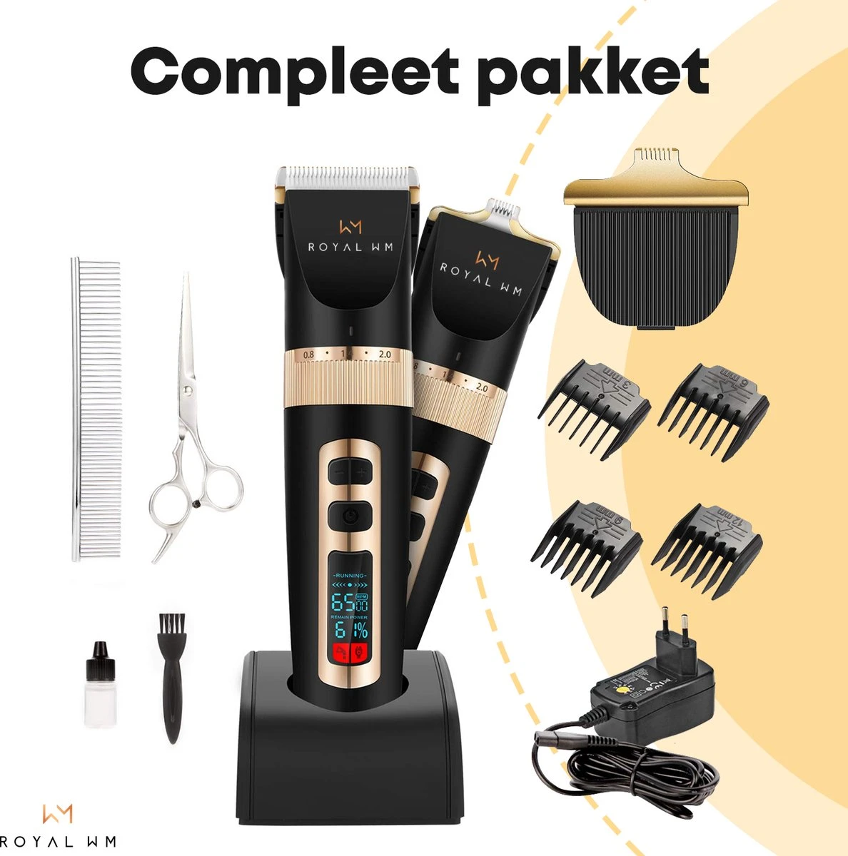 Hondentondeuse Professioneel - 2 In 1 - Honden & Katten - Hondentrimmer - Dikke & Dunne Vacht 3 Hondentondeuse Professioneel - 2 In 1 - Honden & Katten - Hondentrimmer - Dikke & Dunne Vacht