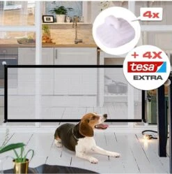 Merkloos ACE Pets – Oprolbaar Hondenrek Voor Binnen - Traphekje Hond Zonder Boren - Veiligheidshek Deurhekje - 180 X 72 Cm - Zwart -Merkloos Winkel 1190x1200 6