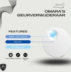 Omara Geurverdrijver – Kattenbak Geurverdrijver – 2023 Model- Oplaadbaar – 100% Krasvrij- Geurverwijderaar- Slimme Sensor -Merkloos Winkel 1195x1200 7