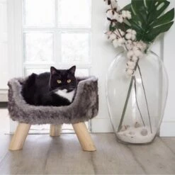 District 70 NORDIC - Luxe Kattenmand Op Pootjes - 40x30x25cm In Silver - Silver -Merkloos Winkel 1199x1200 8