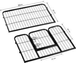 Merkloos Topmast Premium Puppyren - 80 Cm Hoog - 640 Cm Omtrek - Hondenren - Hondenhok - Antraciet 13 Merkloos Topmast Premium Puppyren - 80 Cm Hoog - 640 Cm Omtrek - Hondenren - Hondenhok - Antraciet -Merkloos Winkel 1200x1002 1