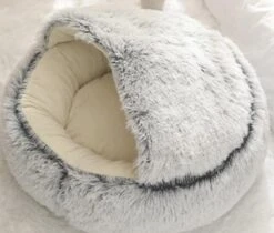 Mooki Nova Plushe - Kattenmand - Luxe Kattenbed - Kattenkussen - Cavebed - Donut - Extra Zacht & Comfortabel - Hondenmand - Lichtblauw - 50 Cm -Merkloos Winkel 1200x1022