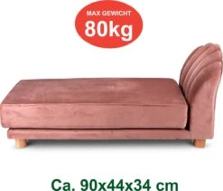 Maxxpro Katten- En Hondenbank - Roze - Verhoogd Met Houten Poten - Fluweel Materiaal - 90 X 44 X 34 CM - Huisdieren Tot 80 KG 14 Maxxpro Katten- En Hondenbank - Roze - Verhoogd Met Houten Poten - Fluweel Materiaal - 90 X 44 X 34 CM - Huisdieren Tot 80 KG -Merkloos Winkel 1200x1027 3