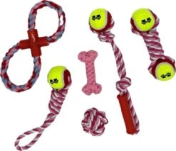 Honden Speelgoed - Puppy Speelgoed - 11 Stuks - Roze - 1 Speeltje Gratis - Honden Knuffel - Trektouw - Honden Speeltjes -Merkloos Winkel 1200x1033