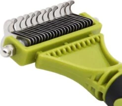 Hondenborstel - Dubbelzijdig Ontharing Tool - Herbruikbare Honden & Kattenvachtkam - Huisdier Grooming - 1 Stuk - Groen -Merkloos Winkel 1200x1044