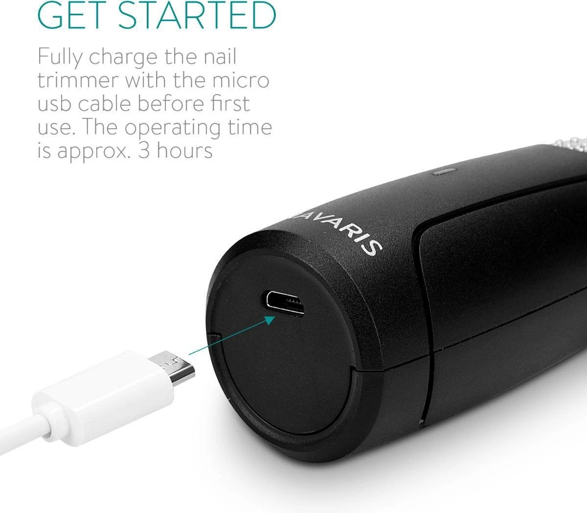 Navaris Elektrische Nagelvijl Voor Huisdieren - Met Diamanten Vijlkop - Voor Honden, Katten En Konijnen - Ook Voor Vogelsnavels - Draadloos 5 Navaris Elektrische Nagelvijl Voor Huisdieren - Met Diamanten Vijlkop - Voor Honden, Katten En Konijnen - Ook Voor Vogelsnavels - Draadloos - Afbeelding 3