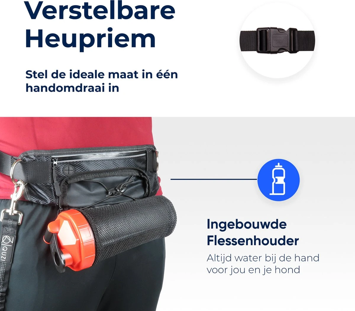 Canicross Looplijn Hond Met Heupriem Voor Hardlopen - Elastische Handsfree Hondenriem - Honden Trainingslijn - 150/200cm - Blauw 7 Canicross Looplijn Hond Met Heupriem Voor Hardlopen - Elastische Handsfree Hondenriem - Honden Trainingslijn - 150/200cm - Blauw - Afbeelding 6