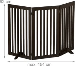 Relaxdays Veiligheidshekje Hout - 92 Cm Hoog - Hondenhek - Inklapbaar - Bruin - 3 Panelen 15 Relaxdays Veiligheidshekje Hout - 92 Cm Hoog - Hondenhek - Inklapbaar - Bruin - 3 Panelen -Merkloos Winkel 1200x1052 3