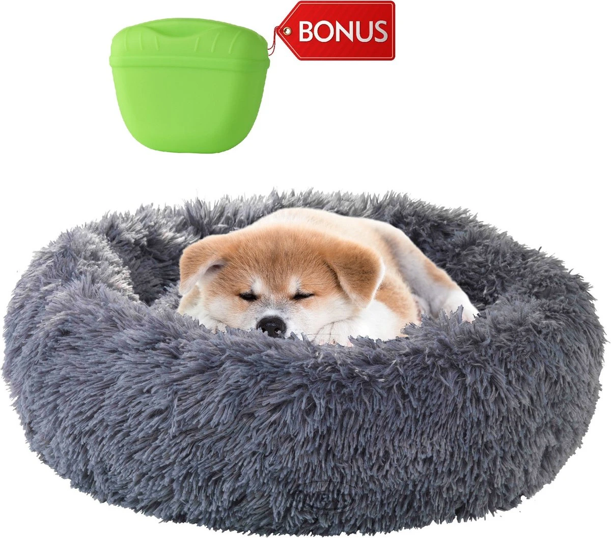 Hondenmand Donut – 60 Cm - Honden Mand – Pluche – Fluffy – Extra Zacht - Hondenkussen – Kattenkussen – Bed - Wasbaar Met Rits – Hondenmanden – Rond – Bank – Grijs - Qwality 3 Hondenmand Donut – 60 Cm - Honden Mand – Pluche – Fluffy – Extra Zacht - Hondenkussen – Kattenkussen – Bed - Wasbaar Met Rits – Hondenmanden – Rond – Bank – Grijs - Qwality