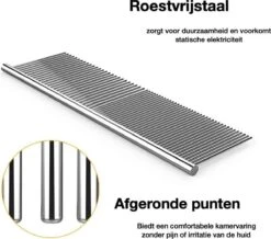 Merkloos Anti-Klit- Kam - Haarverwijderaar Voor Huisdieren - Pijnloos - Roestvrijstaal - Huisdiervriendelijk -Merkloos Winkel 1200x1059