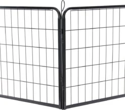 ACAZA Hondenren In 4 Panelen - Hondenkennel - Met Deur - 60 Cm Hoog - Zwart -Merkloos Winkel 1200x1061 4