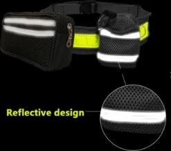 Looplijn Met Heupriem Hands Free - Hondenriem - Reflecterende Hardloopband -Elastische Leiband - Heuptas En Flessenhouder - Zwart - 150 Cm Tot 210 Cm -Merkloos Winkel 1200x1061 8