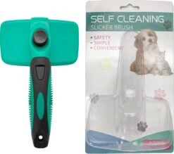 ElegaPet Hondenborstel Groen - Hondenhaar Verwijderen - Kat En Hondenkam - Slickerborstel Hond En Kat - Groomer - Ondervacht Kam Hond - Borstel Hond - Hondenborstel Langharig En Kortharig - Slickerborstel - Anti Klit/Knopen/Huidschilfers -Merkloos Winkel 1200x1062