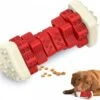 3-in-1 Hondenkauwbot - Gebitsverzorging - IQ Training - Voedsel Afgifte Functie - Geometrisch Ontwerp - Duurzaam & Milieuvriendelijk - Kauwbot - Honden - Hondenbot - Rood -Merkloos Winkel 1200x1093 1