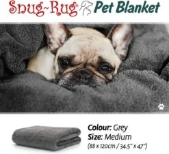Snug-Rug Huisdier Deken Voor Honden En Katten – Small Slate Grey Kattendeken Hondendeken – Vetbed Hond Bench Bank Fleece Kat Dierendeken Kattendekentjes Kattendekentje Dierenmat Hondenmat Plaid Kattendekens Kattenplaid -Merkloos Winkel 1200x1099 1