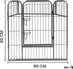 MaxxPet Puppyren - Hondenbench - Hondenren- Puppyren Met 8 Kennelpanelen - Staal -80 X 80 Cm Ø 210 Cm 12 MaxxPet Puppyren - Hondenbench - Hondenren- Puppyren Met 8 Kennelpanelen - Staal -80 X 80 Cm Ø 210 Cm -Merkloos Winkel 1200x1133 4