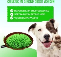 VEDIC® - XL Snuffelmat Groen/Bruin - Hondenspeelgoed- Antischrok - 45 CM - Hondenspeelgoed - Honden En Katten - Intelligentie - Slow Feeder - Voerbak 15 VEDIC® - XL Snuffelmat Groen/Bruin - Hondenspeelgoed- Antischrok - 45 CM - Hondenspeelgoed - Honden En Katten - Intelligentie - Slow Feeder - Voerbak -Merkloos Winkel 1200x1134 7