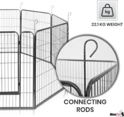 MaxxPet Puppyren - Hondenbench - Hondenren- Puppyren Met 8 Kennelpanelen - Staal -80 X 100 Cm Ø 210 Cm 19 MaxxPet Puppyren - Hondenbench - Hondenren- Puppyren Met 8 Kennelpanelen - Staal -80 X 100 Cm Ø 210 Cm -Merkloos Winkel 1200x1138