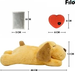 Filo Hondenknuffel Met Hartslag En Warmtebron - Hartslagknuffel Hondenspeelgoed Snuggle Puppy - Knuffel Met Hartslag - Heartbeat Knuffel Hond -Merkloos Winkel 1200x1139 7